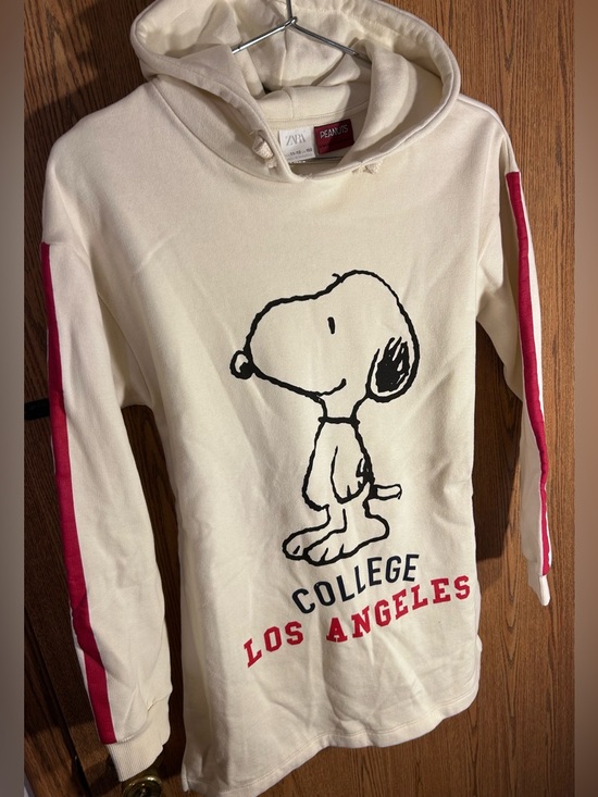 Zara X PEANUTS Los Angeles Varsity College Hoodie - Long - Picture 2 of 5